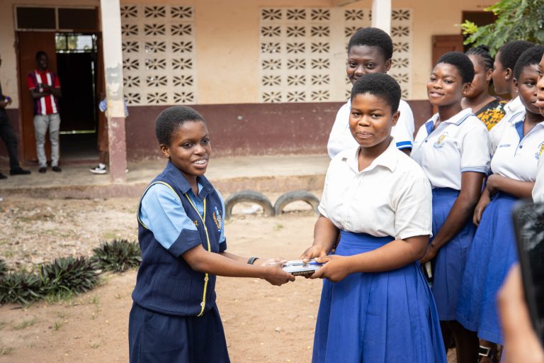 OLAG SHS STUDENTS DONATE TO SUPPORT SOME BECE CANDIDATES IN KWABRE EAST MUNICIPALITY